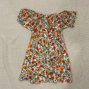 FOREVER 21 - Off-the-shoulder Floral Sundress (size small)